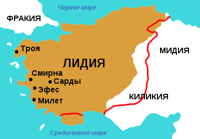 400px Map of Lydia ancient times rus.svg