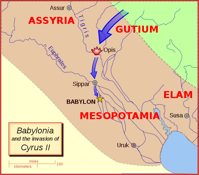 661px Cyrus invasion of Babylonia.svg