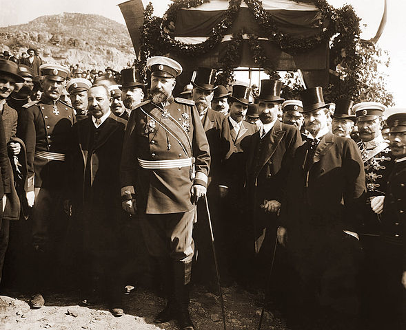 589px Tzar Ferdinand at proclamation of Bulgarian independence