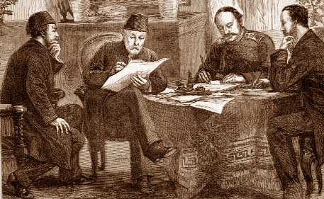 Ignatiev signing treaty