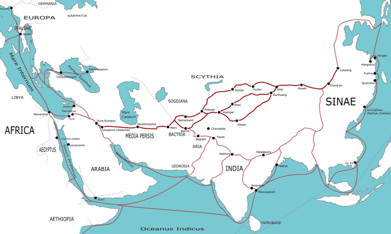 800px Transasia trade routes 1stC CE gr2
