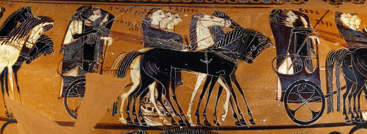Detail from sophilos dinos zeus hera poseidon