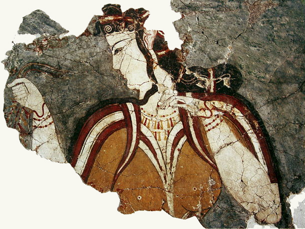 La Dame de Mycnes fresco