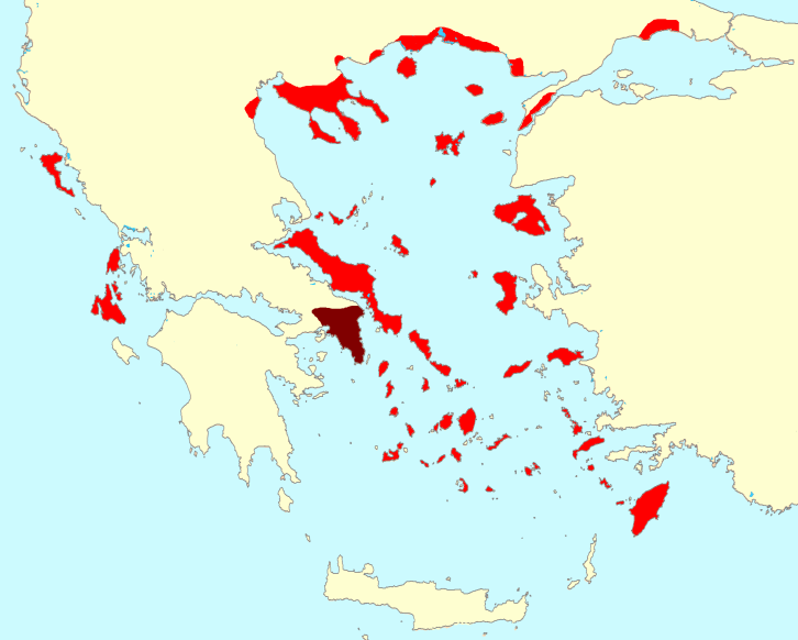 Second athenian league map