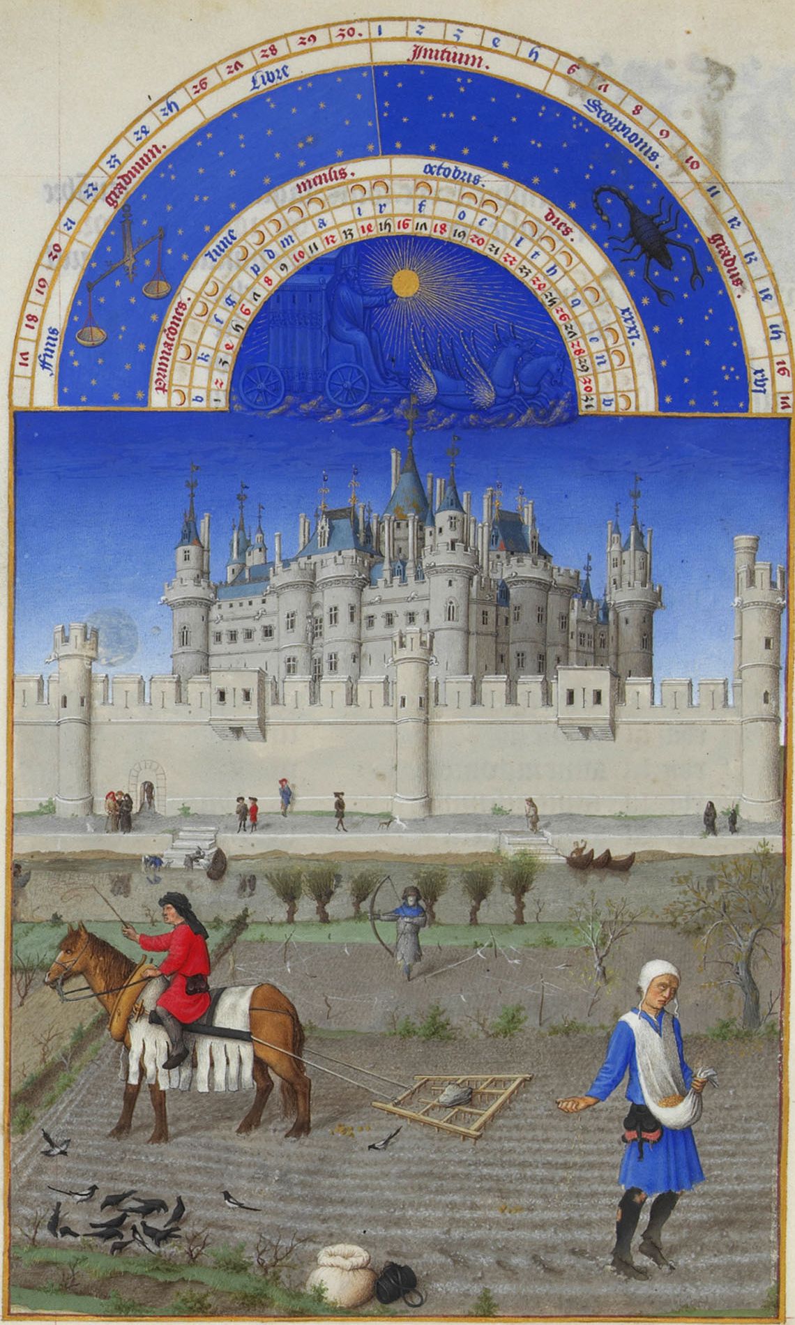 Les Trs Riches Heures du duc de Berry octobre
