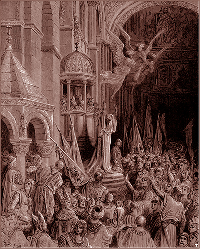 Gustave dore crusades dandolo preaching the crusade