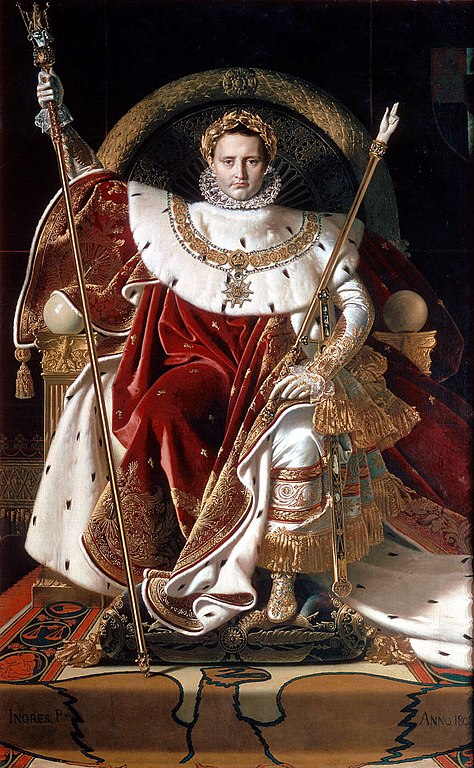 474px Ingres Napoleon on his Imperial throne