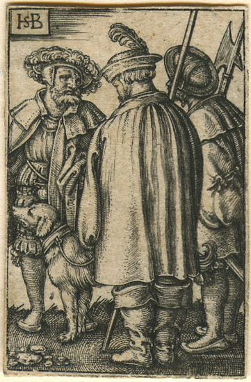 Three Soldiers and a Dog