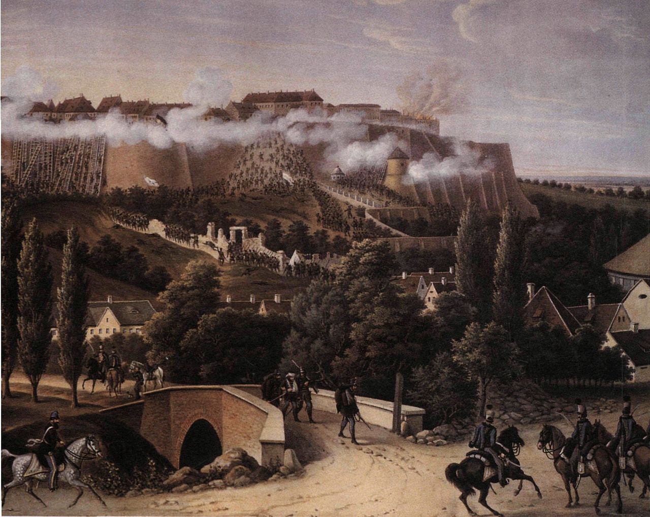 Bombardment and assaoult of the Castle of Buda 1849