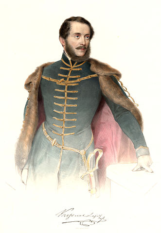 Kossuth Lajos sznezett litogrfia 1848 Prinzhofer