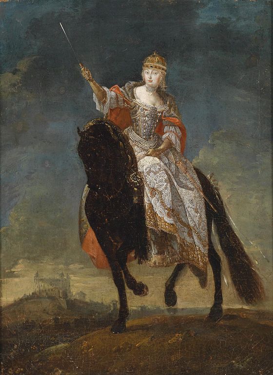 Maria Theresia als Knigin von Ungarn zu Pferde