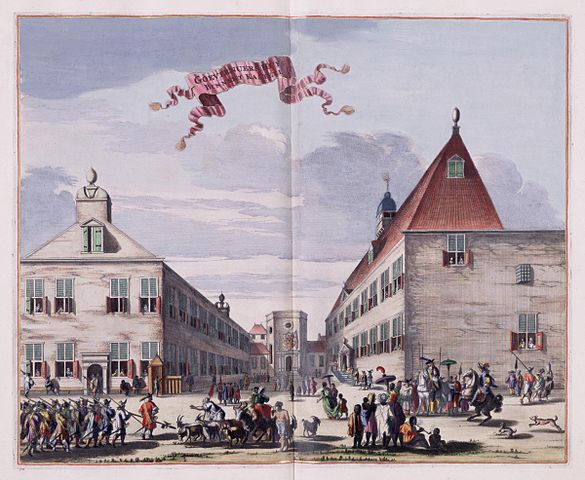 AMH 4769 KB Residence of the governor general within the walls of the castle at Batavia
