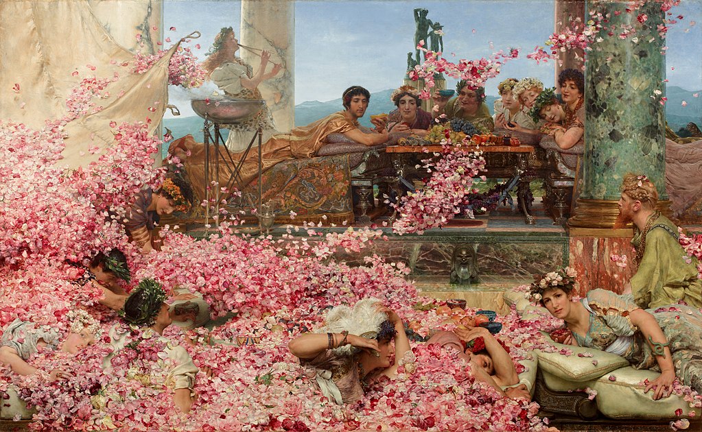 "Розите на Хелиогабал" - картина на Лорънс Алма-Тадема 1024px The Roses of Heliogabalus