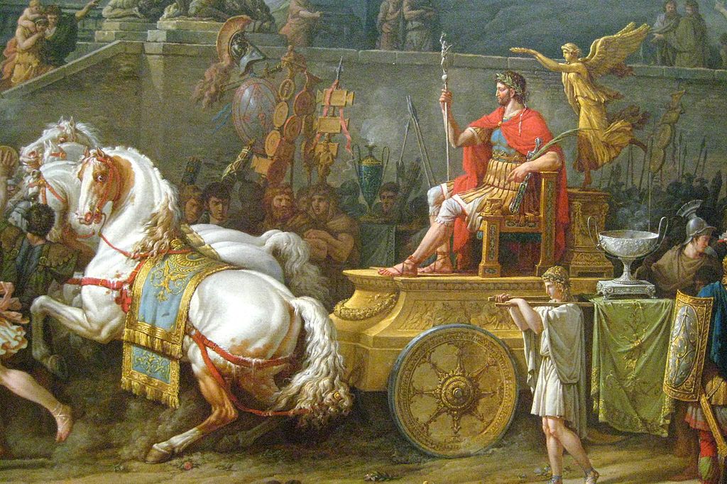 "Триумфът на Емилий Павел" - картина на Шарл Верне, 1789 г. 1024px The Triumph of Aemilius Paulus detail