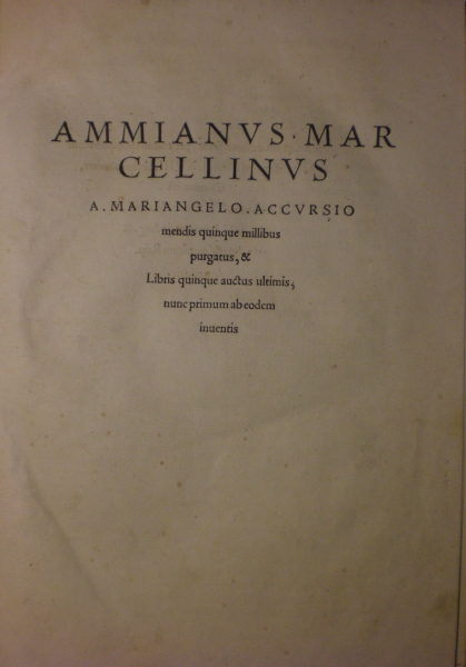 Ammianus Marcellinus 1533