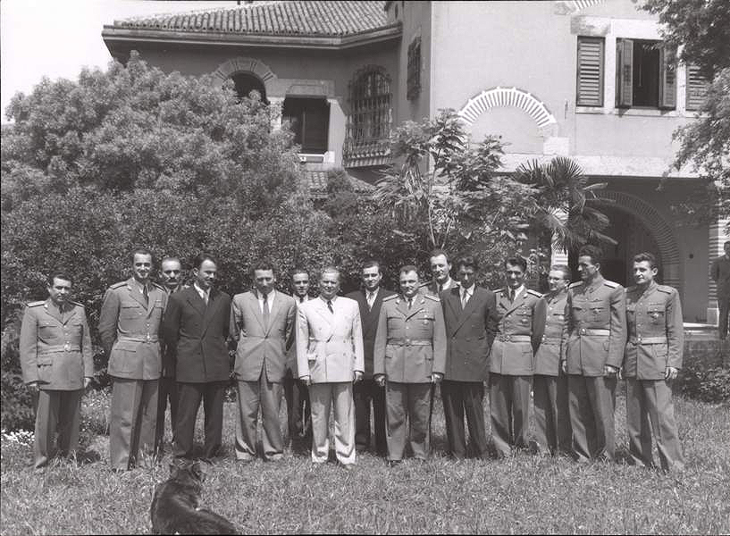 Офицери от УДБА на прием при маршал Тито, 1951 г. Museum of Yugoslavia