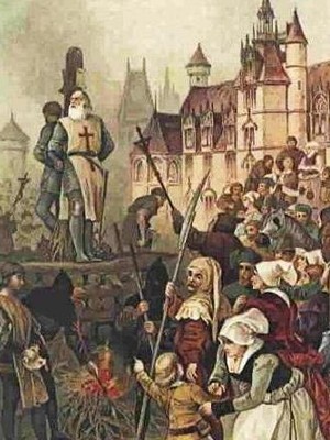Knights Templar burning of Molay