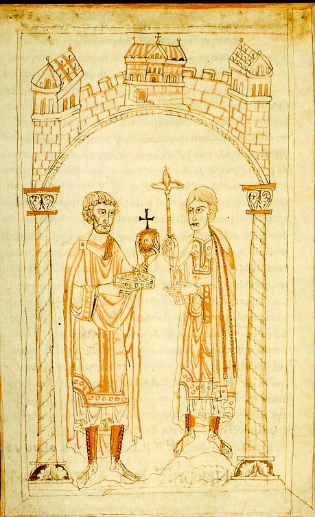 Herrschaftsbergabe von Heirich IV. an Heinrich V
