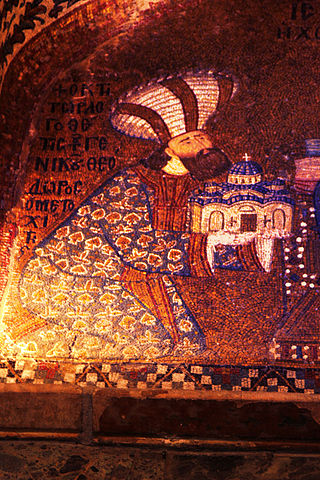 320px Theodore Metochites in the Dedication Mosaic at Chora Church