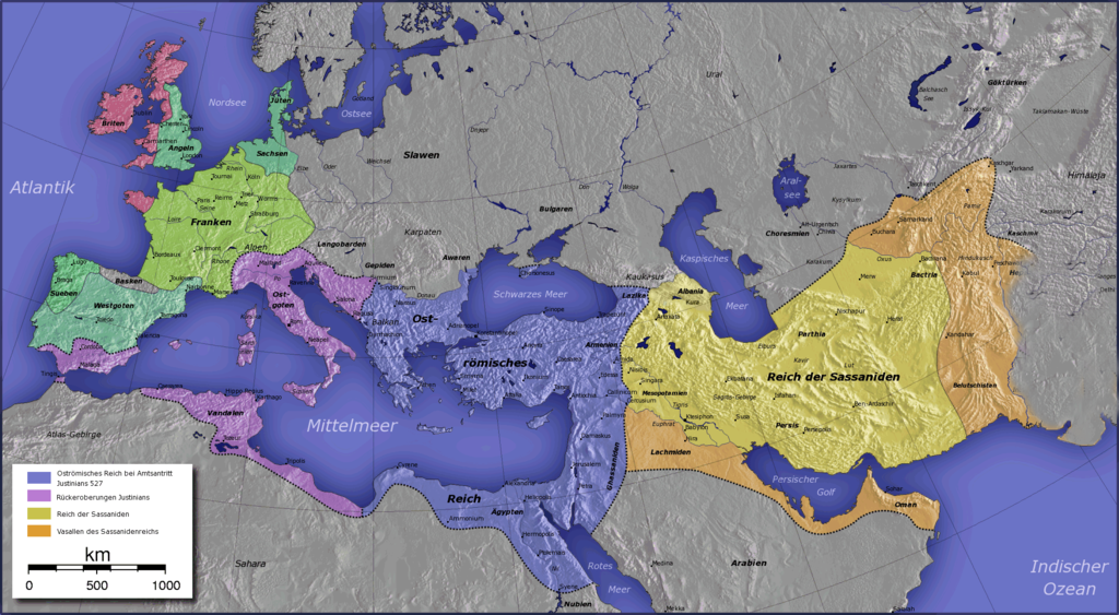 Византия и Сасанидска Персия в средата на VI в. Justinian Byzanz