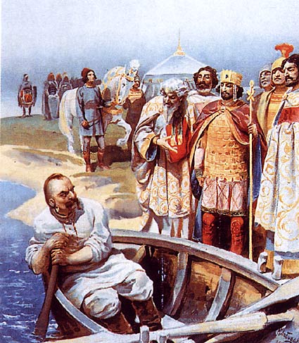 Lebedev Svyatoslavs meeting with Emperor John