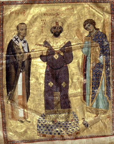 Nicephorus III and chrysostome BnF Coislin79 fol2v