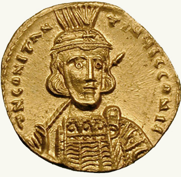 Solidus Constantine IV sb1161 obverse