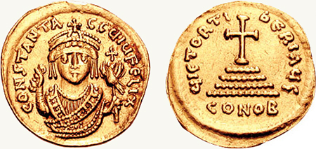 Solidus Tiberius II Sear 421x422