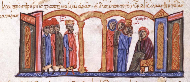 640px Romanos II tries to expel his mother and sisters from the palace
