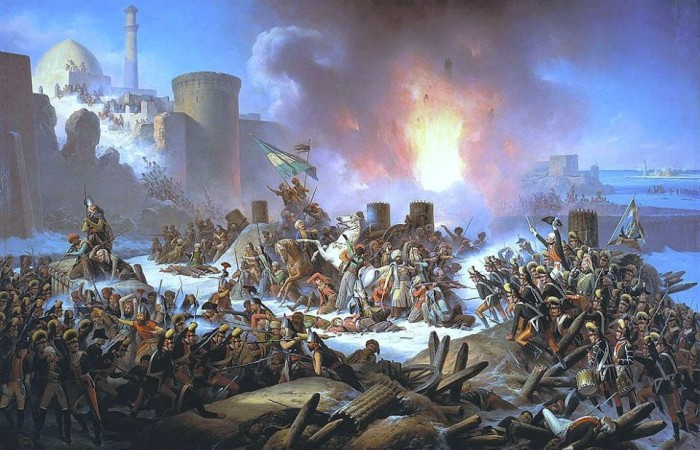 Щурмът на крепостта Очаков от руските войски на 17 ноември, 1788 г.
