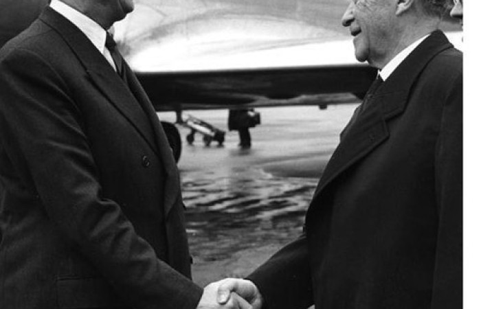 Дьо Гол и Аденауер през 1961