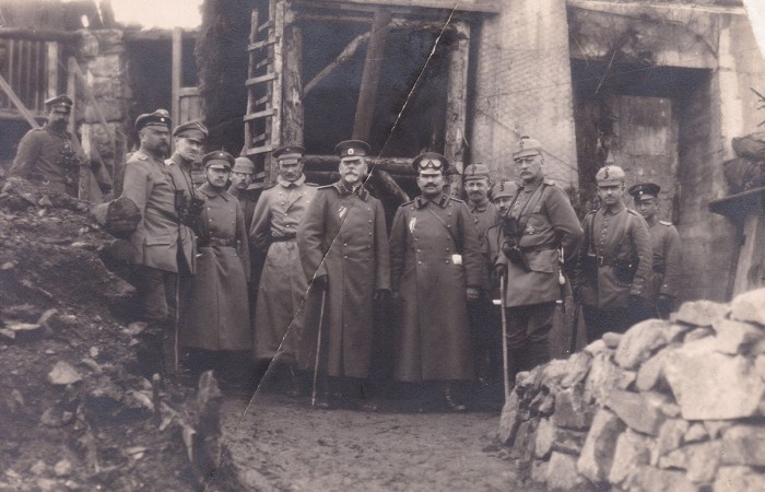 Генерал Жостов на гости при германски офицери на Западния фронт – 1916 г.