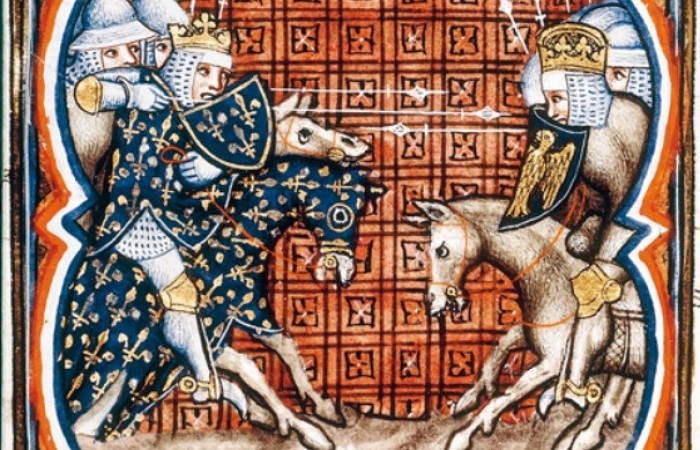 Филип II Август срещу Отон IV в битката при Бувин (1214)