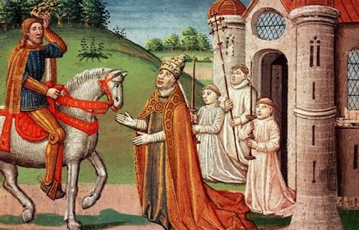 Среща между Карл Велики и папа Адриан I